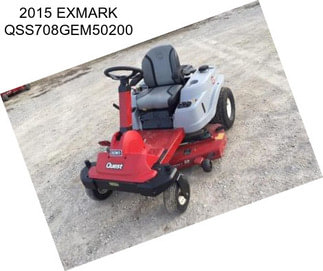 2015 EXMARK QSS708GEM50200