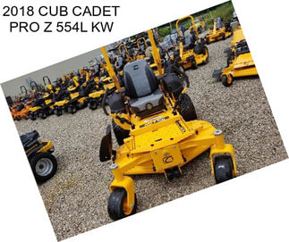 2018 CUB CADET PRO Z 554L KW