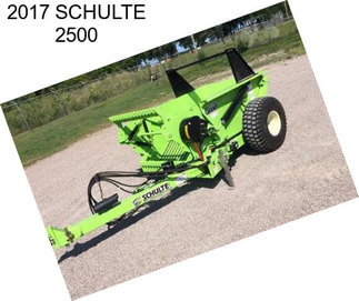 2017 SCHULTE 2500