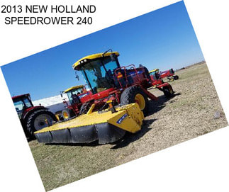 2013 NEW HOLLAND SPEEDROWER 240