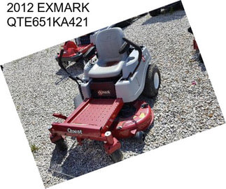 2012 EXMARK QTE651KA421