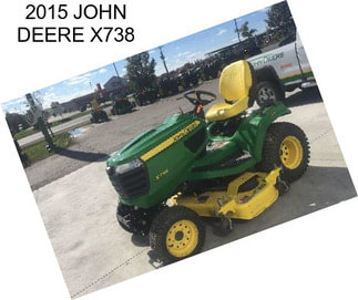 2015 JOHN DEERE X738