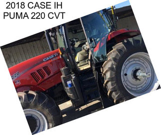 2018 CASE IH PUMA 220 CVT