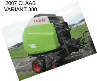 2007 CLAAS VARIANT 380