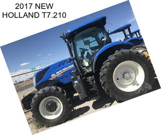 2017 NEW HOLLAND T7.210