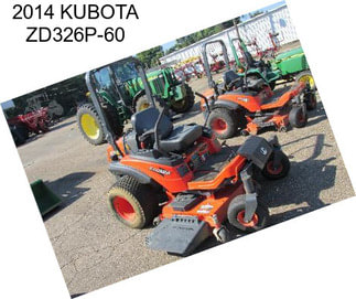 2014 KUBOTA ZD326P-60