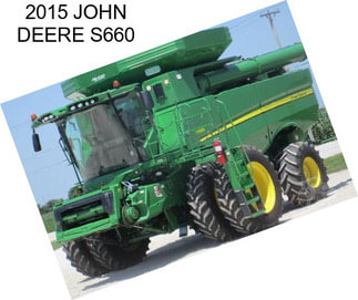 2015 JOHN DEERE S660