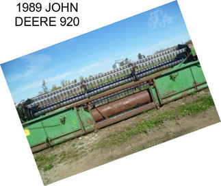 1989 JOHN DEERE 920