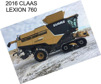 2016 CLAAS LEXION 760