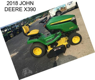 2018 JOHN DEERE X390