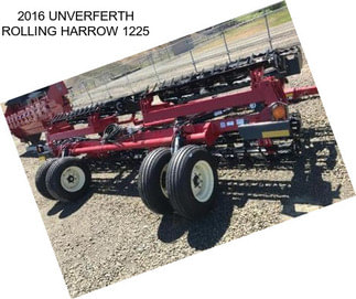 2016 UNVERFERTH ROLLING HARROW 1225