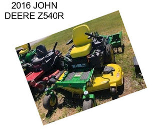 2016 JOHN DEERE Z540R