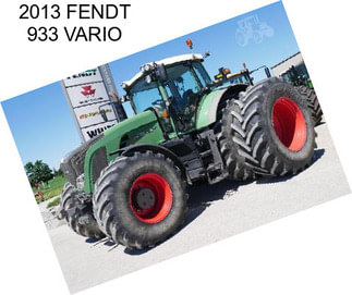 2013 FENDT 933 VARIO