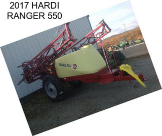 2017 HARDI RANGER 550