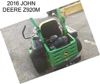 2016 JOHN DEERE Z920M