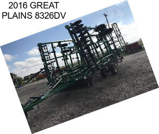 2016 GREAT PLAINS 8326DV