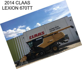 2014 CLAAS LEXION 670TT