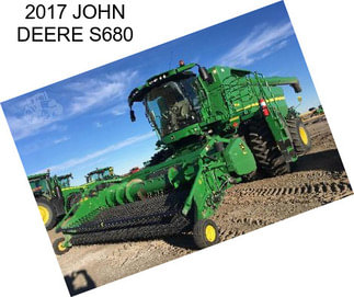 2017 JOHN DEERE S680