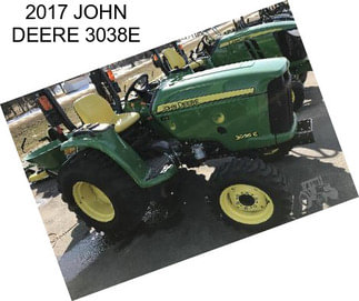 2017 JOHN DEERE 3038E