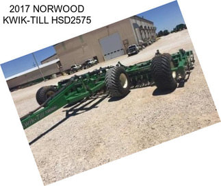 2017 NORWOOD KWIK-TILL HSD2575