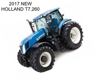 2017 NEW HOLLAND T7.260