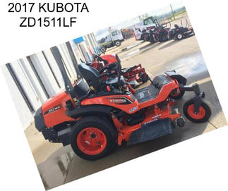 2017 KUBOTA ZD1511LF
