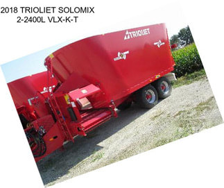 2018 TRIOLIET SOLOMIX 2-2400L VLX-K-T