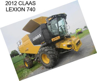 2012 CLAAS LEXION 740
