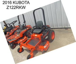 2016 KUBOTA Z122RKW