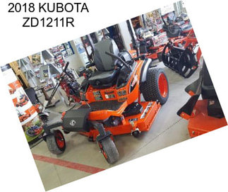 2018 KUBOTA ZD1211R