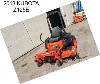 2013 KUBOTA Z125E