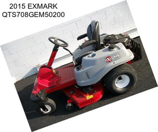 2015 EXMARK QTS708GEM50200