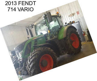 2013 FENDT 714 VARIO