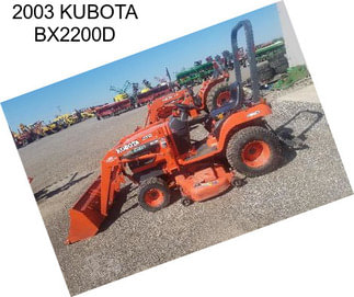 2003 KUBOTA BX2200D