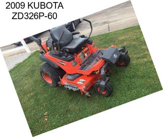 2009 KUBOTA ZD326P-60