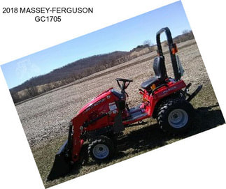 2018 MASSEY-FERGUSON GC1705