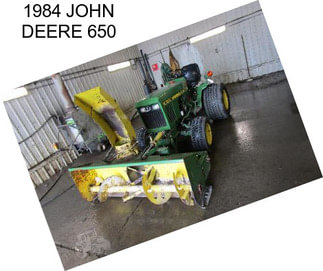 1984 JOHN DEERE 650