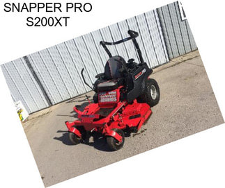 SNAPPER PRO S200XT