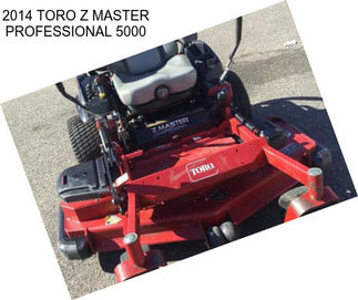 2014 TORO Z MASTER PROFESSIONAL 5000