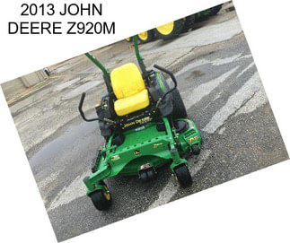 2013 JOHN DEERE Z920M