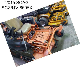 2015 SCAG SCZ61V-850FX