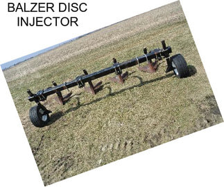 BALZER DISC INJECTOR