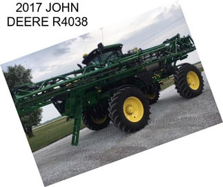 2017 JOHN DEERE R4038