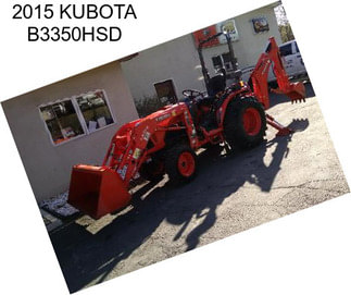 2015 KUBOTA B3350HSD