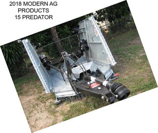 2018 MODERN AG PRODUCTS 15 PREDATOR