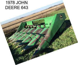 1978 JOHN DEERE 643