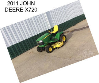 2011 JOHN DEERE X720