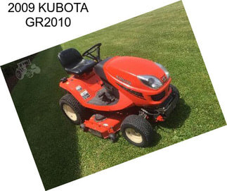 2009 KUBOTA GR2010