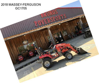 2018 MASSEY-FERGUSON GC1705