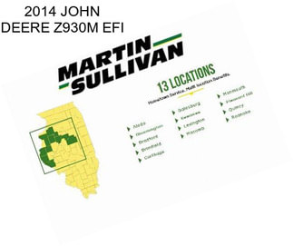 2014 JOHN DEERE Z930M EFI